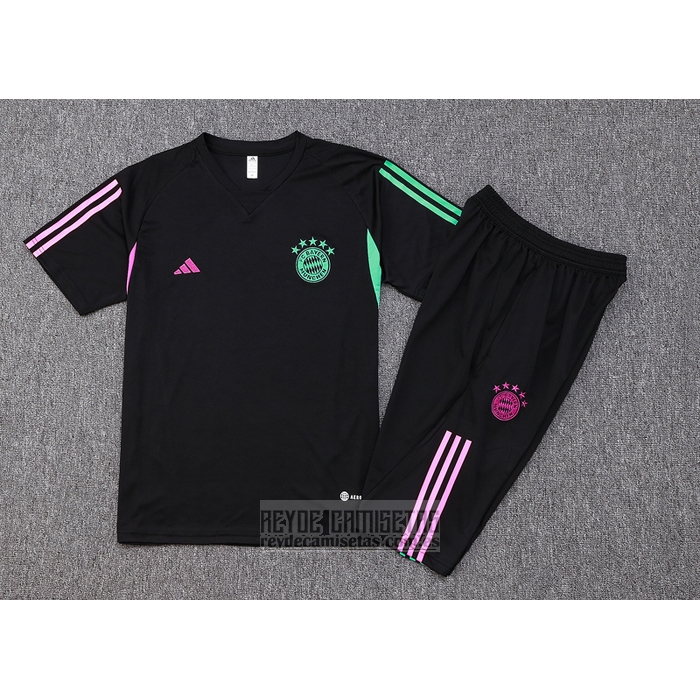 Chandal del Bayern Munich Manga Corta 2023-2024 Negro - Pantalon Corto